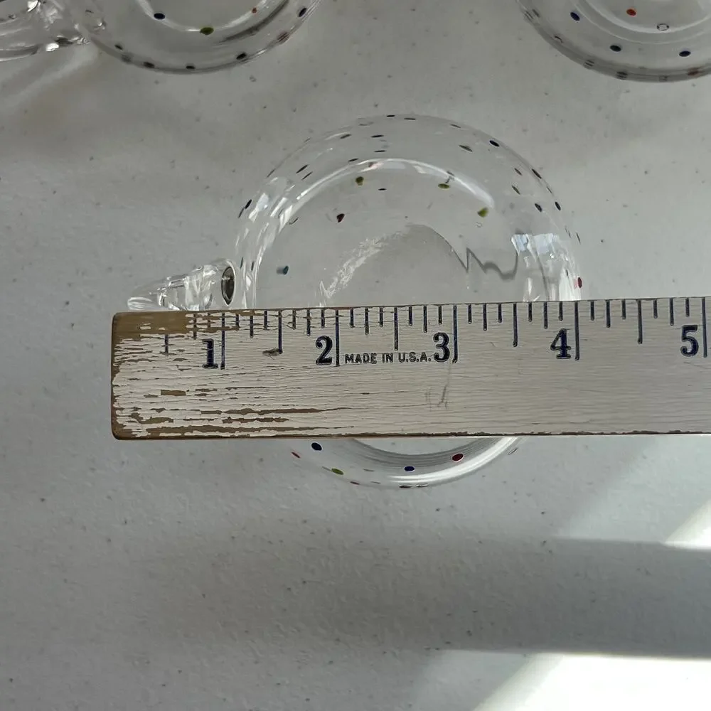 Hand Blown Drinking Glasses With Handles 3.5